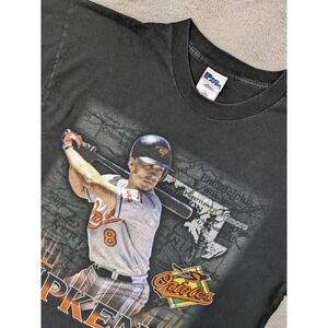 Vintage 1997 Cal Ripken Jr. Baltimore Orioles MLB Pro Player T Shirt XL Black